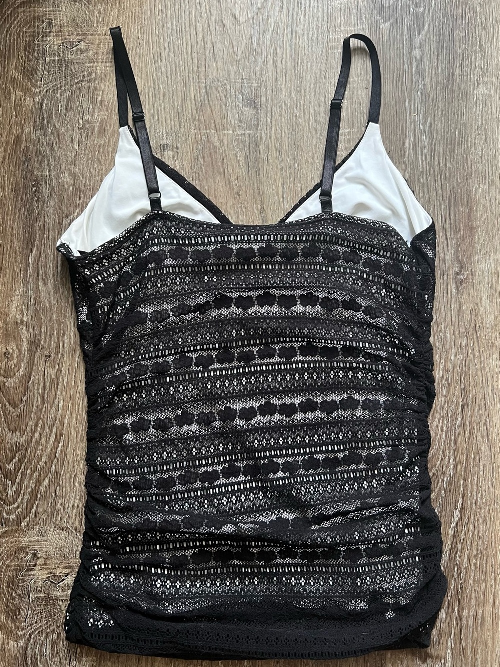 White House Black Market Black Lace Camisole - Picture 2 of 6